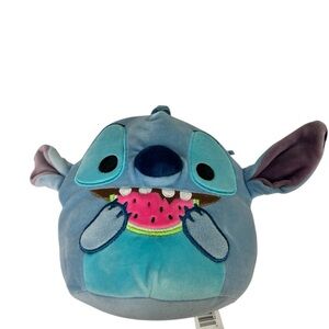 Squishmallows Blue Plush with Watermelon Design